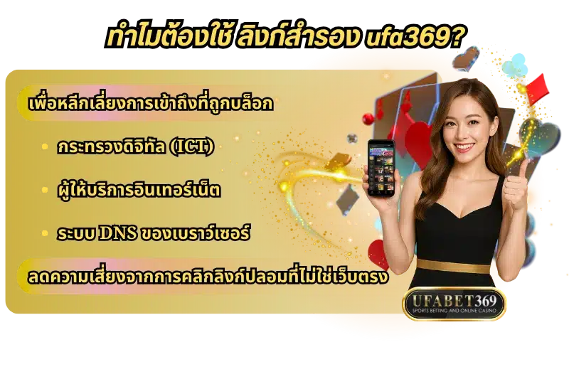 ทำไมต้องใช้ ลิงก์สำรอง ufa369